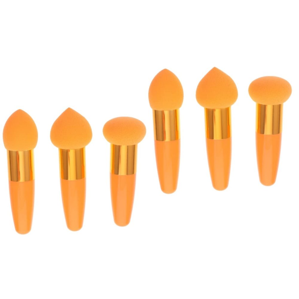 Beatifufu 6pcs Makeup Sponge Brush Multipurpose Foundation Makeup Sponges for Women Cleaning Exfoliating Tools