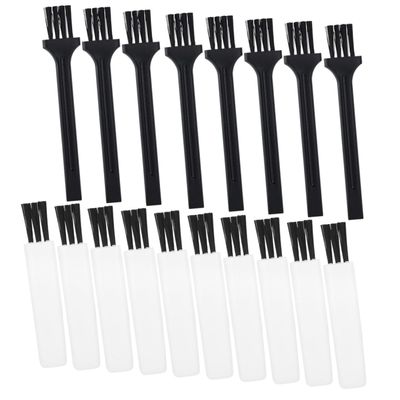 NOLITOY 30pcs Mini Cleaning Brush for Electric Shaver Trimmer Razor Compact Design for Keyboard Fan Dashboard Dust Removal Black White Color