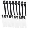 NOLITOY 30pcs Mini Cleaning Brush for Electric Shaver Trimmer Razor Compact Design for Keyboard Fan Dashboard Dust Removal Black White Color view 1