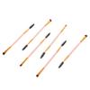 IWOWHERO 6pcs Double-ended Eyebrow Lash Brushes for Precision Makeup Application Birthday Makeup Enthusiasts Angled Spoolie Design Pink view 1
