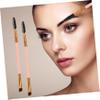 IWOWHERO 6pcs Double-ended Eyebrow Lash Brushes for Precision Makeup Application Birthday Makeup Enthusiasts Angled Spoolie Design Pink view 4