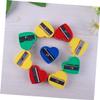 ROMISBABA 60pcs Heart Shape Single Hole Makeup Pencil Sharpeners Compact and Cosmetic Tools for Eyebrow and Eyeliner Pencils for Travel and Everyday Use view 3