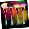 Beatifufu 2pcs Brush Electroplate Powder Brush Essential Makeup Tools for Professional Use Home view 2
