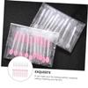 Beatifufu 60pcs High Rendering Silicone Lip Brush Applicator Pink Makeup Brushes Case for Daily Lipstick Test Family Friends view 2