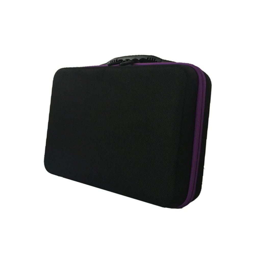 COLLBATH Portable Essential Oil Carrying Case Bottle Organizer for Travel Shockproof Storage Box for Essential Oil Bottles Zipper Design Compact and Easy to Carry