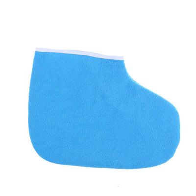 NOLITOY Wax Bath Hand Treatment Mitts Insulated Cotton Foot Covers for Paraffin Therapy Moisturizing Mittens for Spa Use Blue Wax Sock Set for Home Salon Care