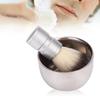 Didiseaon 2pcs Nylon Beard Brush and Stainless Steel Mixing Bowl Men's Facial Cleaning Beard Cleaning Kit for Grooming and Care view 3