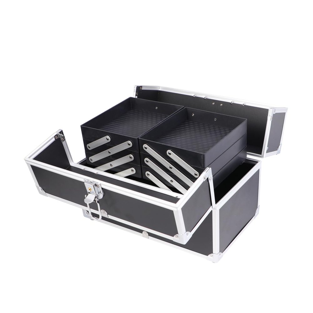Didiseaon Cosmetic Organizer Travel Makeup Train Case Capacity Makeup Organizer Bag Handle