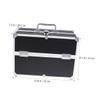 Didiseaon Cosmetic Organizer Travel Makeup Train Case Capacity Makeup Organizer Bag Handle view 3