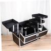 Didiseaon Cosmetic Organizer Travel Makeup Train Case Capacity Makeup Organizer Bag Handle view 4