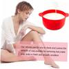 Didiseaon 3pcs Silicone Waxing Bowl Non-stick Hair Removal Tool Wax Bean Melting Pot for Home Salon Random Color view 3