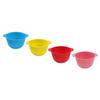 Didiseaon 4pcs Silicone Wax Melting Pot Foldable High Temperature Resistant Wax Bowls for Hair Removal and Salon Use Includes Red Yellow Blue Pink view 1