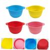 Didiseaon 4pcs Silicone Wax Melting Pot Foldable High Temperature Resistant Wax Bowls for Hair Removal and Salon Use Includes Red Yellow Blue Pink view 3