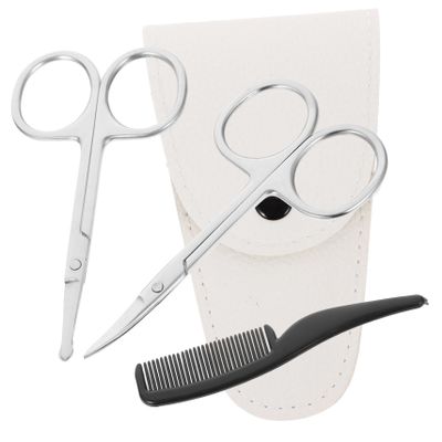 Didiseaon 12 Pcs Beard Scissors Set Stainless Scissors Trimmer Mini Hair Shears Perfect for Men's Grooming