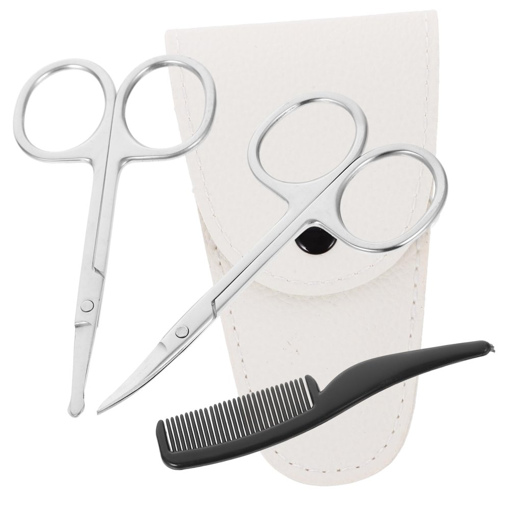 Didiseaon 12 Pcs Beard Scissors Set Stainless Scissors Trimmer Mini Hair Shears Perfect for Men's Grooming
