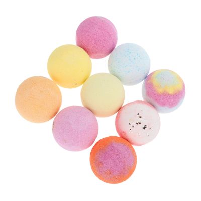 NOLITOY 9pcs Bath Salt Balls Infused Aromatherapy Bubble Balls for Relaxation Moisturizing Skin Random Colors for Bathing Foot Soaks