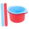 NOLITOY 2pcs Silicone Wax Melt Warmer Liner Replacement Bowl for Hair Removal Waxing Smooth Non-stick Heat Resistant Bowl view 1