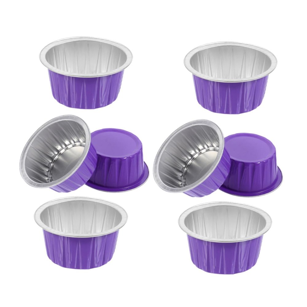 FOMIYES 8pcs Aluminum Foil Wax Melting Bowls for Hot Wax Kit Hair Removal Sugaring Supplies