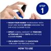 BodyJ4You Piercing Aftercare Spray Keloid Bump Removal Piercing Hole Cleaner Ear Balm - Earring Hole Cleaner Piercing Floss Hole Cleaner - Natural Saline Wound Wash - Pierced Ears Nose Cleaning Kit view 3