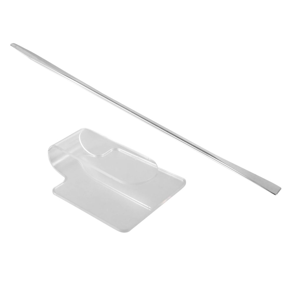 Didiseaon 2pcs Handheld Acrylic Makeup Spatula for Blending Foundations and Cosmetics Mixing Tool for Salon and Home Use