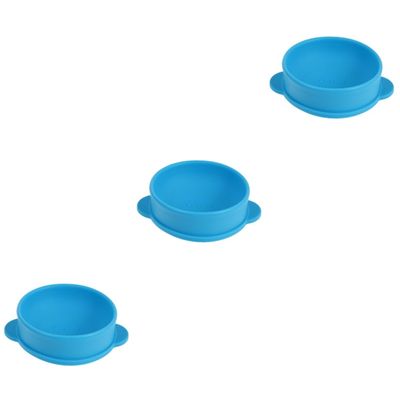 FRCOLOR 3pcs Diy Candle Wax Electric Wax Warmer Silicone Bowl Handles Hair Removal Nonstick Melting Container for Spa