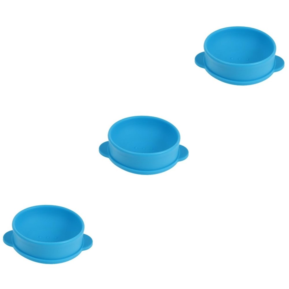 FRCOLOR 3pcs Diy Candle Wax Electric Wax Warmer Silicone Bowl Handles Hair Removal Nonstick Melting Container for Spa