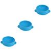 FRCOLOR 3pcs Diy Candle Wax Electric Wax Warmer Silicone Bowl Handles Hair Removal Nonstick Melting Container for Spa view 1