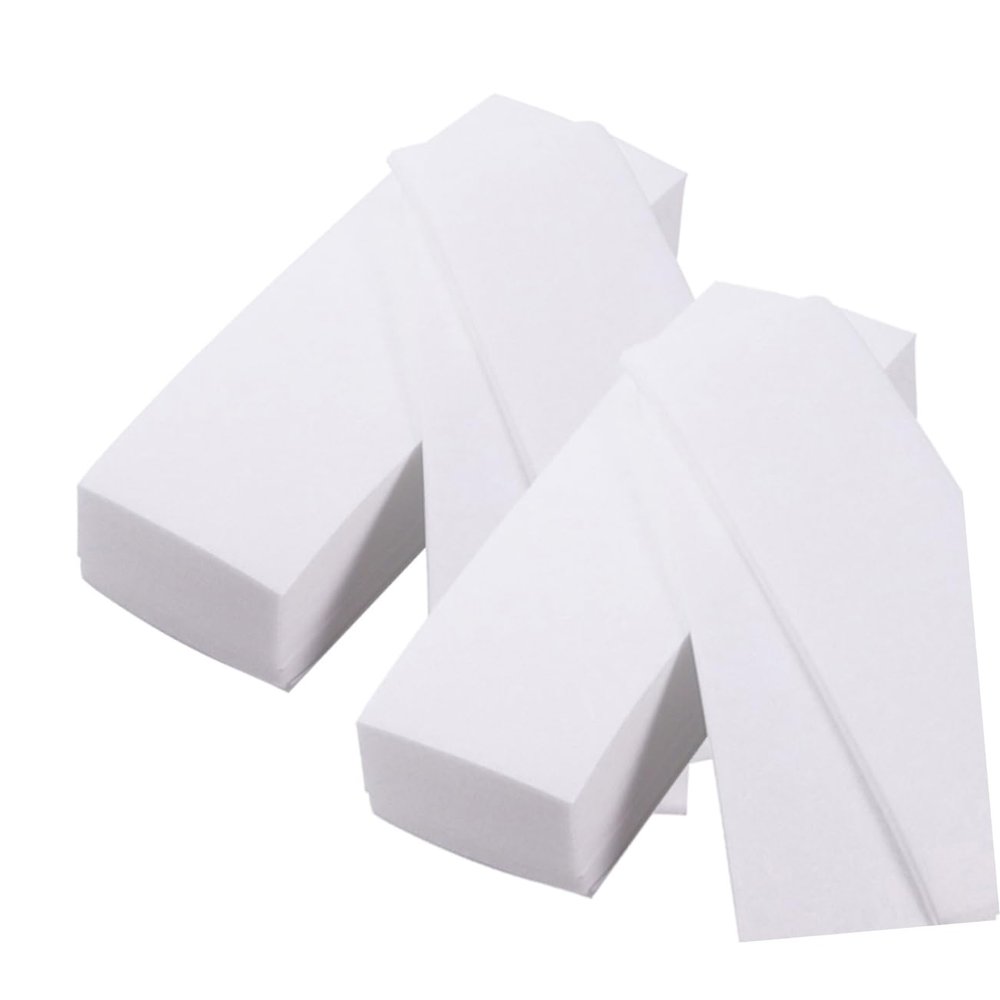 FOMIYES Thickened Non-woven Depilatory Paper for Hair Removal Easy to Use Waxing Strips for Body and Facial Hair Comfortable Tear-resistant and Skin-friendly Wax Paper
