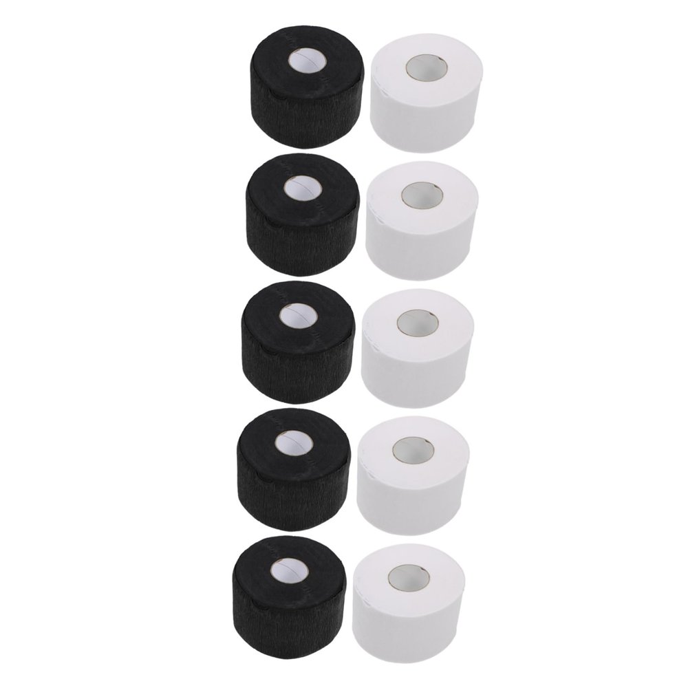 FRCOLOR 10rolls Disposable Neck Strips for Hair Cutting Stretchy Collar Paper Easy Adhesive Closure for Salon Use Comfortable Neck Protection