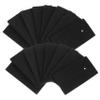 Didiseaon 75Pcs Heat Insulation Mats for Hair Perming Soft Cotton Protective Pads for Salon and Home Hairdressing Black Heat-Resistant Hair Perm Accessories for Professional Barbershop Use view 1