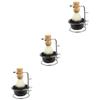 Didiseaon 3sets Razor Brush Shaving Stands Shaving Brush and Bowl Kit Men Portable view 1