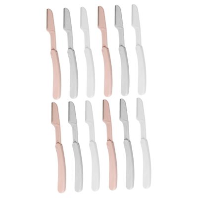 Didiseaon 12pcs Foldable Eyebrow Grooming Tools Eyebrow and Trimmer for Precise Facial Hair Shaping Portable and Lightweight for Travel and Everyday Use