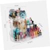 Didiseaon Makeup Skincare Organizer Acrylic Storage Rack Drawers Rotating Display Case Countertop Makeup Organizer Cosmetics Holder view 2