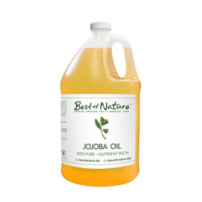 Best of Nature 100% Pure and Natural Jojoba Massage and Body Oil for Hair, Skin & Face (128 Fl Oz)
