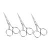 Didiseaon 3pcs Stainless Steel Eyebrow Scissors Portable Facial Hair Trimmers for Precise Grooming Easy to Use for Travel and Everyday Grooming Needs view 1
