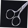 Didiseaon 3pcs Stainless Steel Eyebrow Scissors Portable Facial Hair Trimmers for Precise Grooming Easy to Use for Travel and Everyday Grooming Needs view 3