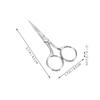 Didiseaon 3pcs Stainless Steel Eyebrow Scissors Portable Facial Hair Trimmers for Precise Grooming Easy to Use for Travel and Everyday Grooming Needs view 4