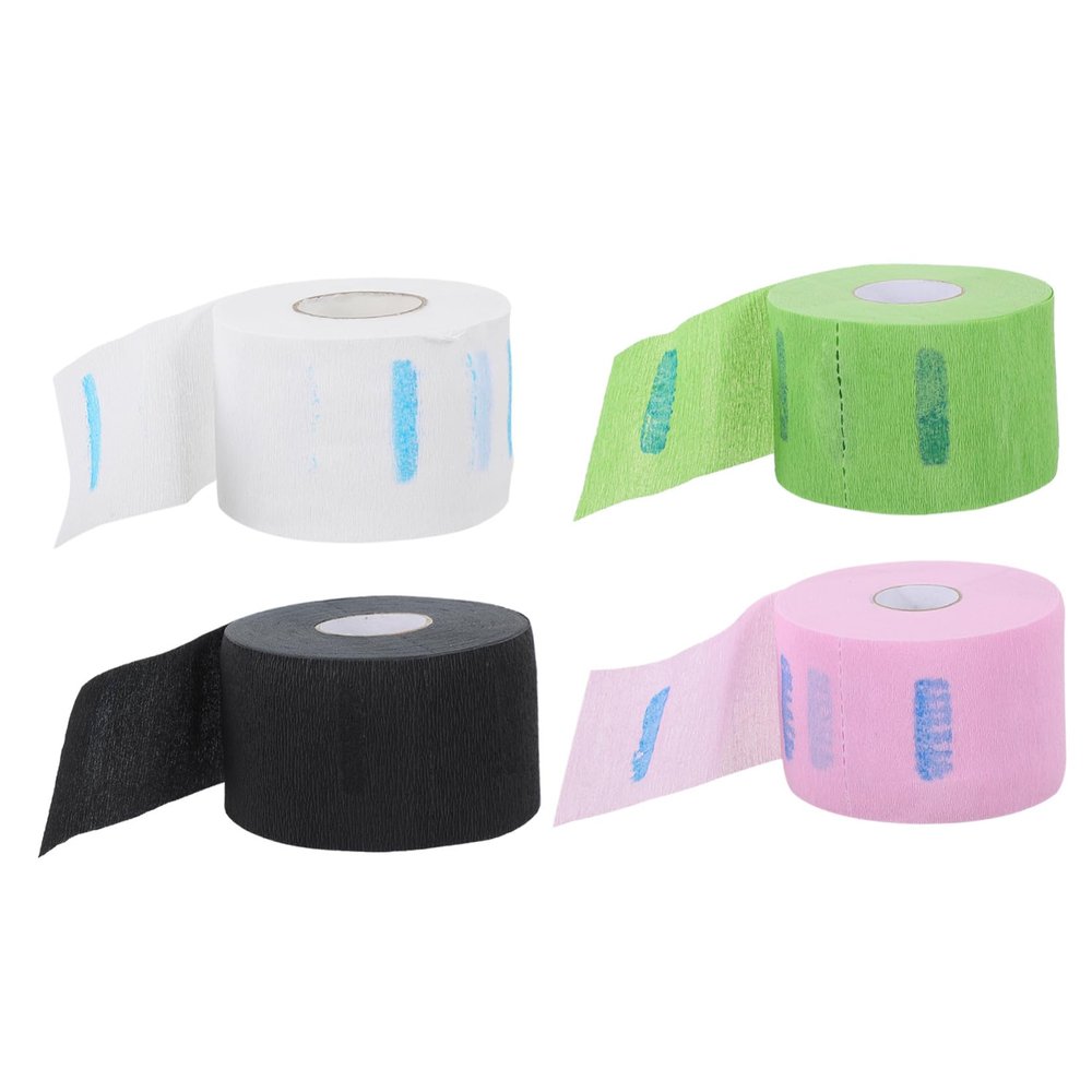 TOVINANNA 4rolls Neck Strips for Barbershop Hair Cutting Stretchy Neck Duster Hair Dressing Accessory