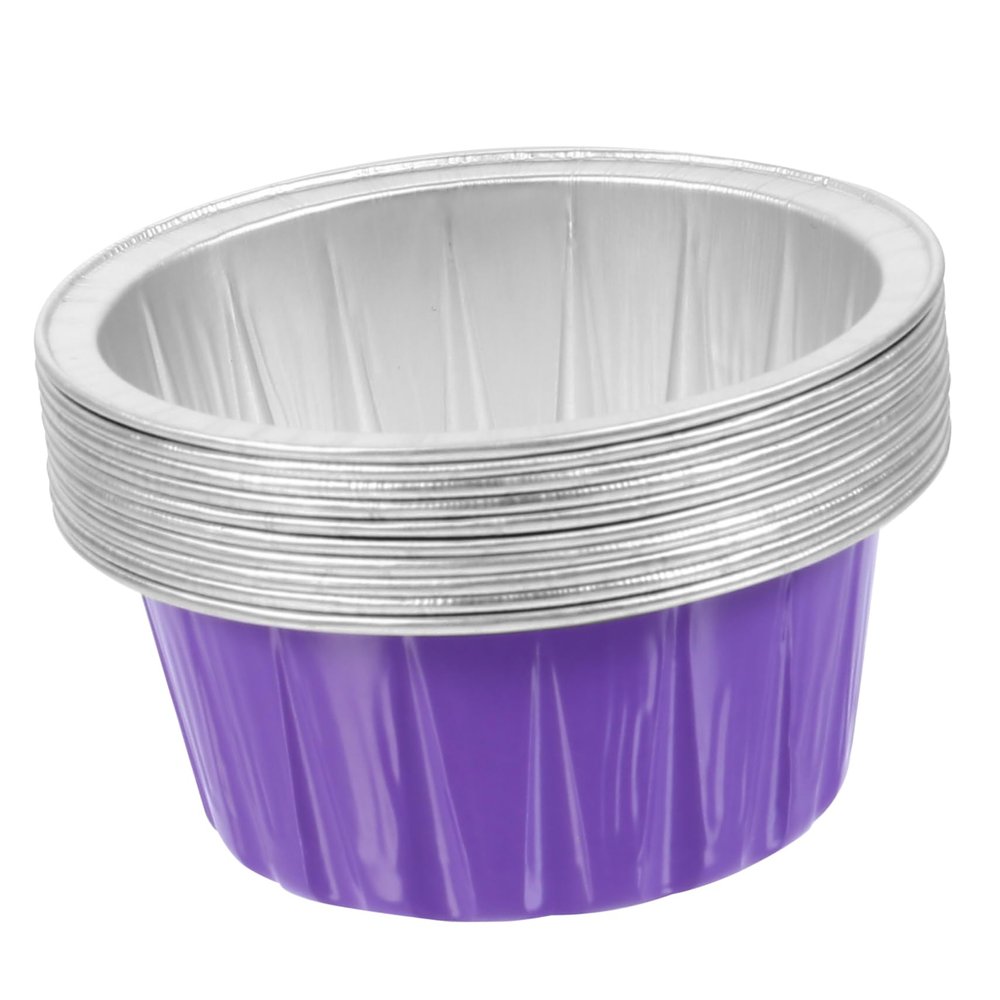 IWOWHERO 10pcs Aluminum Foil Wax Melting Bowls for Hair Removal High Temperature Resistant Waxing Containers for Home Beauty Salon Use Convenient Nonstick Design for Easy Clean-up