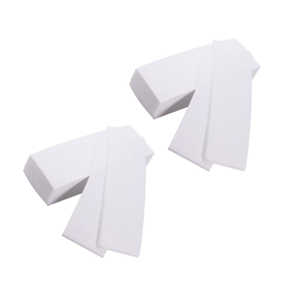 NULYLU Non-woven Depilatory Paper for Hair Removal Thick Wax Strips for Body and Facial Use Soft and Flexible Tear-resistant for Smooth Skin