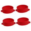 NOLITOY 4 Pcs Hair Removal Waxing Bowl Silicone Wax Container Wax Heater Accessory Burner Bowl Beauty Salon Tool view 1
