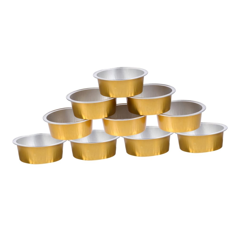 IWOWHERO 10pcs Wax Melting Bowl Aluminum Foil Face Hair Removal Wax Warmer Bowl