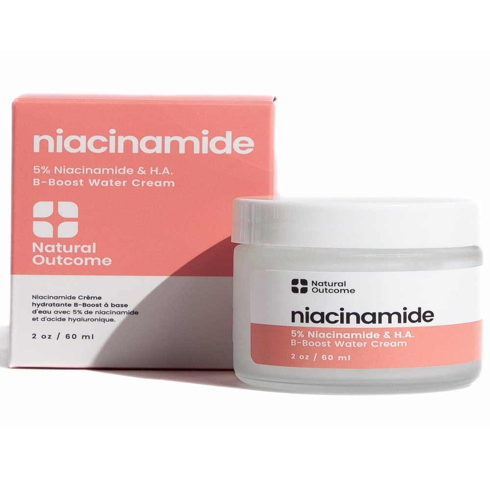 natural outcome Niacinamide Moisturizer  Oil-Free Non-Comedogenic Face Moisturizer with Niacinamide, Lightweight Hydrating Cream for All Skin Types, Vegan, Organic, and Cruelty-Free Skincare