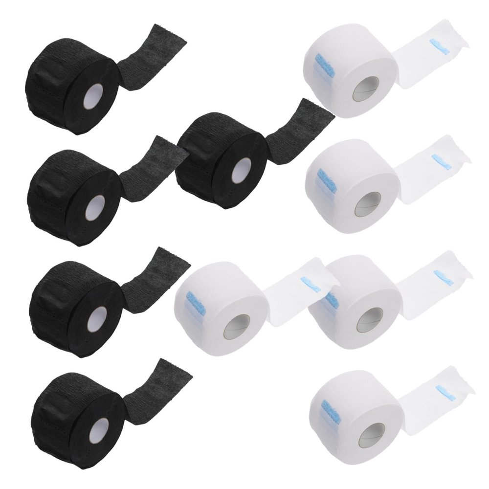 FOMIYES 10rolls Barber Neck Strips Hair Wrapping Paper Disposable Neck Papers for Stylists Barber Protective