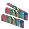 12 ALAZCO Jumbo Dual-Sided Nail File Emery Board Medium & Coarse Grit Cushioned Easy Grip Comfort Filing Smoothing Nails TSA Travel Approved Colorful Abstract Design view 1