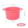 WOONEKY 400ml Silicone Wax Warmer Bowl for Hair Removal High-Temperature Resistant Replacement Liner Non-Stick Wax Melting Pot for Beauty Treatments view 4