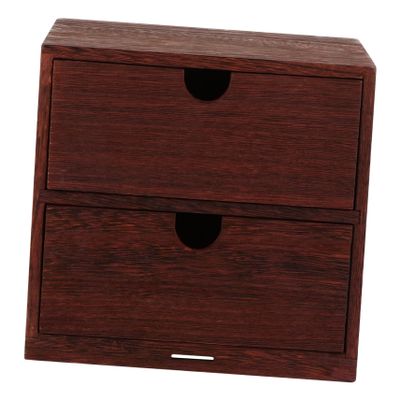 1pc Solid Wood Storage Box Dresser Drawer Organizer Simple Tabletop Jewelry Storage Case