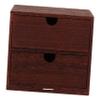 1pc Solid Wood Storage Box Dresser Drawer Organizer Simple Tabletop Jewelry Storage Case view 1