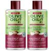 ORS Olive Oil Heat Protection Hair Serum infused with Coconut Oil for Restorative Shine 6.0 Ounce (Pack of 2) view 1