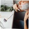 BIUDECO Men S Shaving Brush Portable Travel Beard Brush Lightweight Compact Facial Hair Grooming Tool for Home and Travel Use view 2